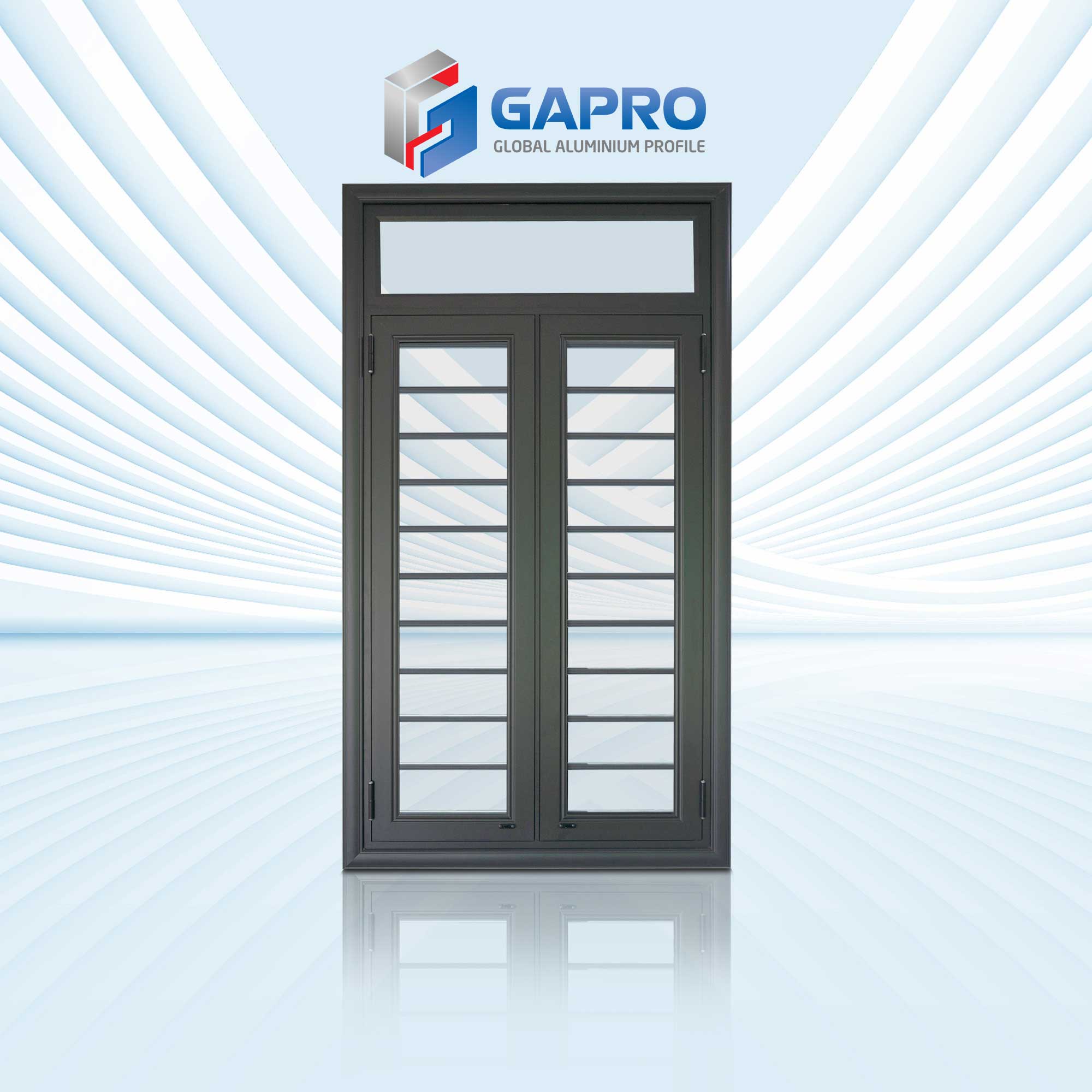 Cửa Nhôm Hệ 55 Cánh Liền Phào Bản 90mm